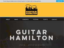 Tablet Screenshot of guitarhamilton.com